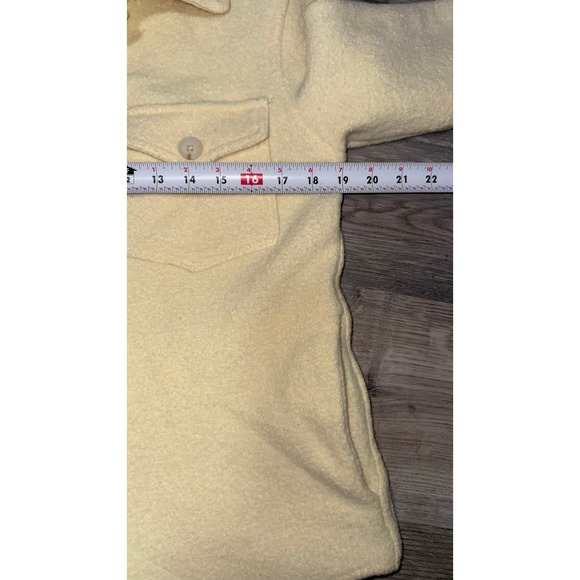 Wilfred Free The Ganna Merino Wool Shacket Size 2XS Butter Yellow - Picture 9 of 13